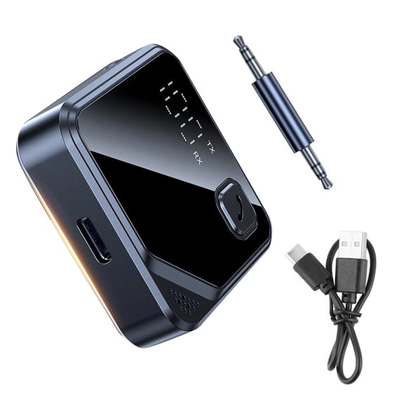 GUYUTING Bluetooth 5.4 Receiver Transmitter Built-In Microphone AUX Interface Fast Charging For Home Entertainment Systems