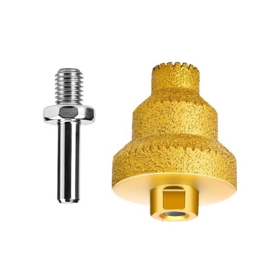 GUYUTING Brazed Diamond Pagoda Drill Bit M10 Connection For 100 Angle Grinder Stone Tile Hole Making Chamfer