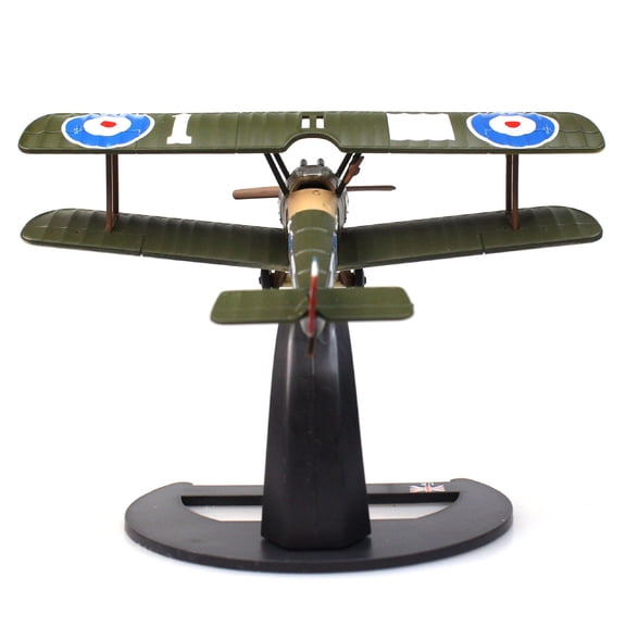 GUYUTING British Sopwith Camel F.1 Biplane Fighter Model 1:72 Scale Alloy Plastic for Display Stand Decor Collector Gift