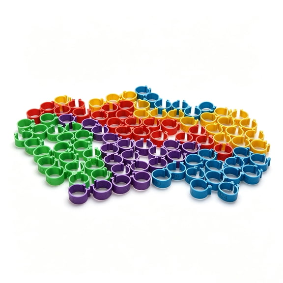 GUYUTING Clip-On Poultry Leg Markers 001-100 Number Range For Commercial Farm Small-Scale Poultry Raising Management