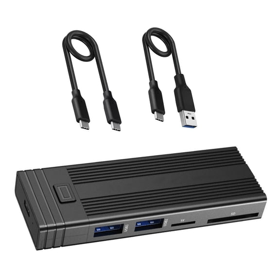 GUYUTING Compact M.2 SSD Docking Station with USB Hub for Portable Data Storage and Device Syncing