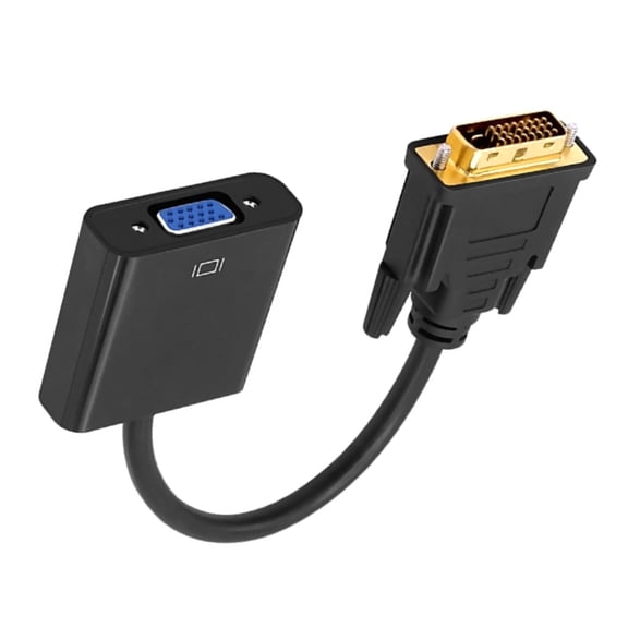 GUYUTING DVI to VGA Adapter 20cm High Quality 1080P For Lenovo Dell HP Asus Desktops Laptops Quad Shield PVC Reliable