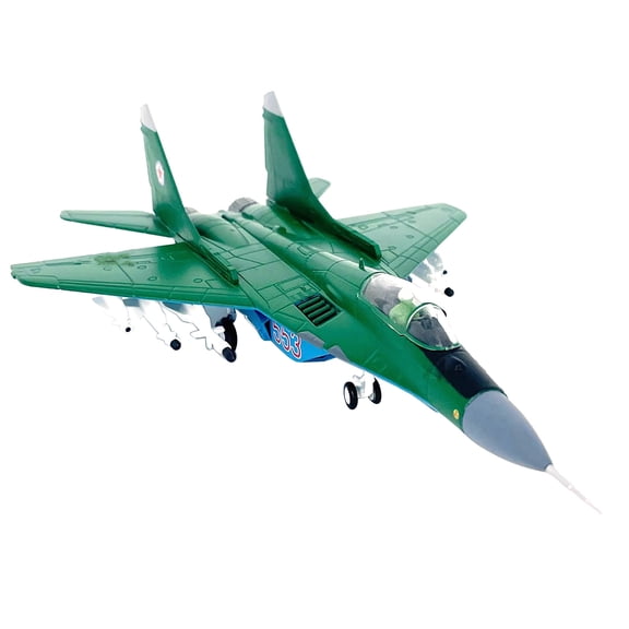 GUYUTING Desk-Top Decor MIG-29A Fulcrum Fighter Model, North Korean Air Force Edition, Die-Cast Alloy, Ideal for Office & Home