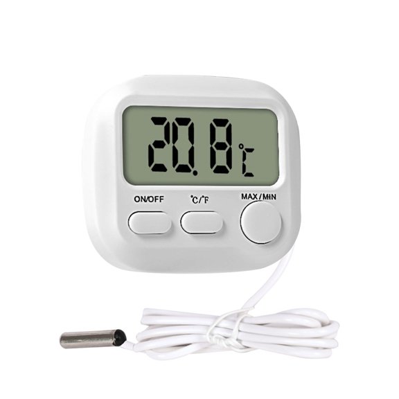 GUYUTING Digital Thermometer With External Probe Clear Lcd Screen Magnetic Design For Food Storage Freezer Temperature Control
