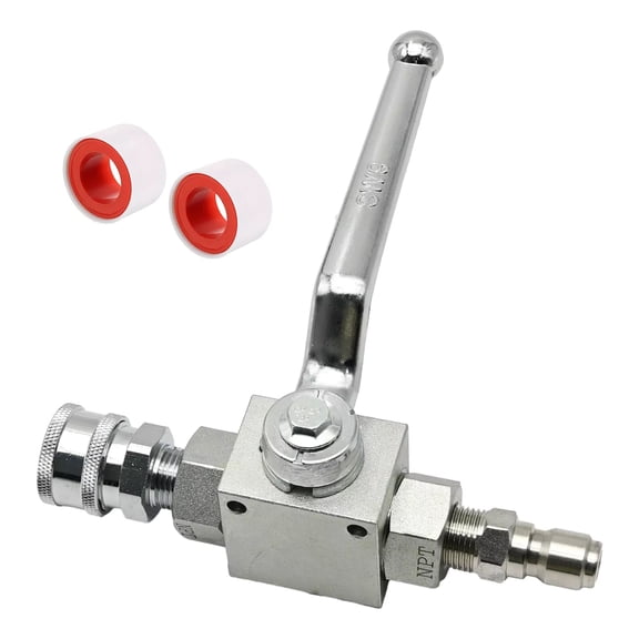 GUYUTING Durable 1/4 Inch NPT Ball Valve Quick Connect Kit for Pressure Washer Hose Stainless Steel High Pressure High Temperature Application