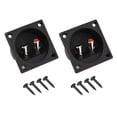 thumbnail image 1 of GUYUTING Easy Install Speaker Terminal Box Black ABS Silver Connectors Fits 5mm Cable for DIY Speaker Projects Home Audio, 1 of 8