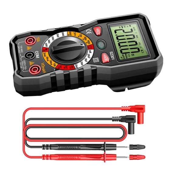 GUYUTING Electrical Tester Digital Multimeter AC/DC Voltage Current Resistance Diode Continuity Test Safe and Portable for DIY