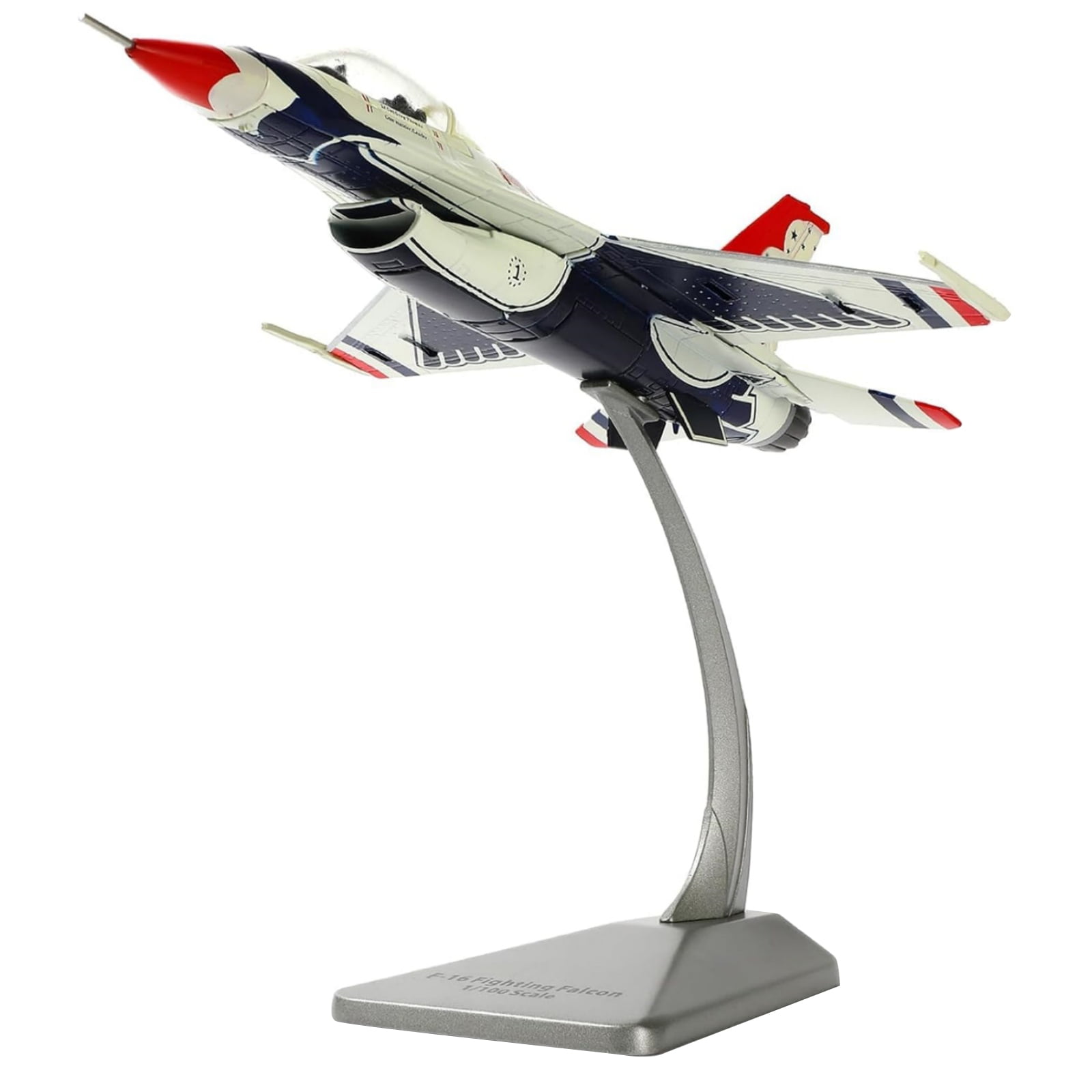GUYUTING F-16 Fighting Falcon Thunderbirds Airplane Model for Hobby 15.5cm Alloy Diecast Model for Display and Gifting