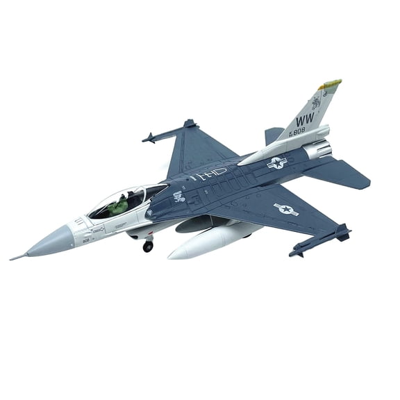 GUYUTING F-16C Falcon Military Aircraft Model 1:100 Alloy Plastic US Air Force for Desk Decor Aircraft Collection Festival Birthday Present
