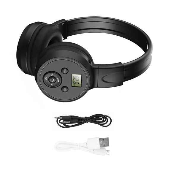 GUYUTING F4 FM Headphones Rechargeable 50-108 MHz Excellent Reception 400mAh Battery Auto Search Preset AUX Cable Foldable Design