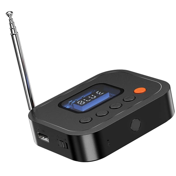 GUYUTING FM Full Band Adjustable Bluetooth Receiver Transparent LED Screen For Outdoor Speaker Audio System Accessory