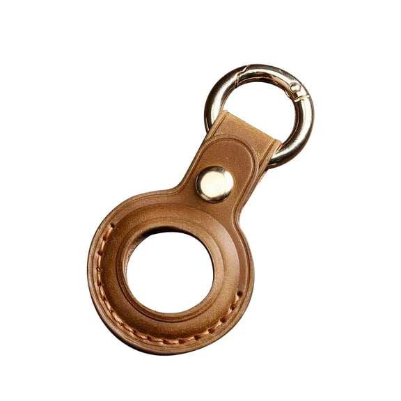 GUYUTING For AirTag Leather Case Keychain Holder Cowhide Premium 2021 Anti-Loss Microfiber Interior Integrated Durable Design
