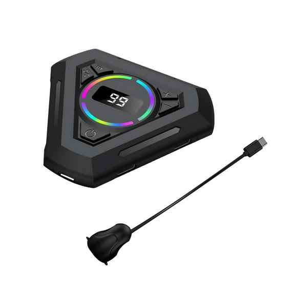 GUYUTING Game Auto Clicker For Phone 6 In 1 Screen Tap Tool Adjustable Clicks Built-In Battery Easy Carry Black