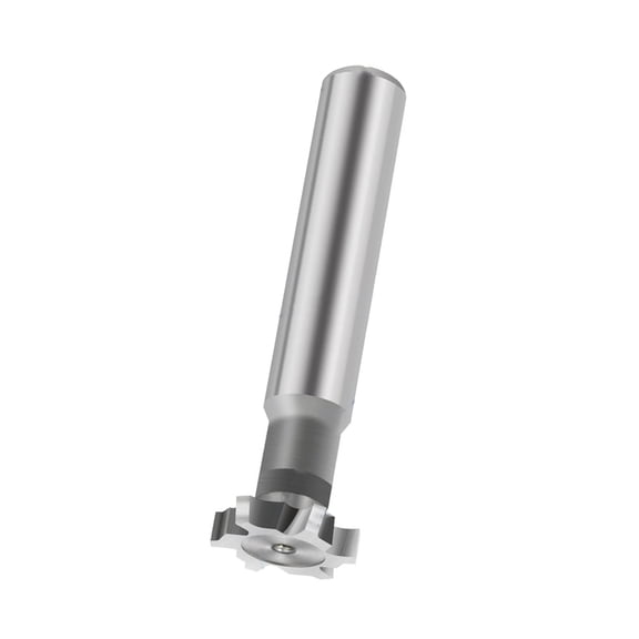 GUYUTING HSS T-Slot End Mill 8mm Shank 60mm Total Length For Metal Grooving U-Groove Plane Side Processing