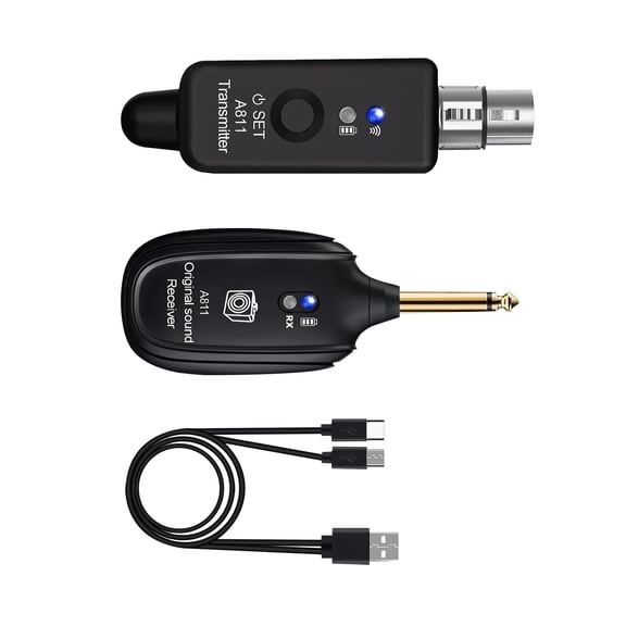 GUYUTING High-Resolution 24-bit/48kbps Wireless Mic Adapter for Seamless Audio Experience