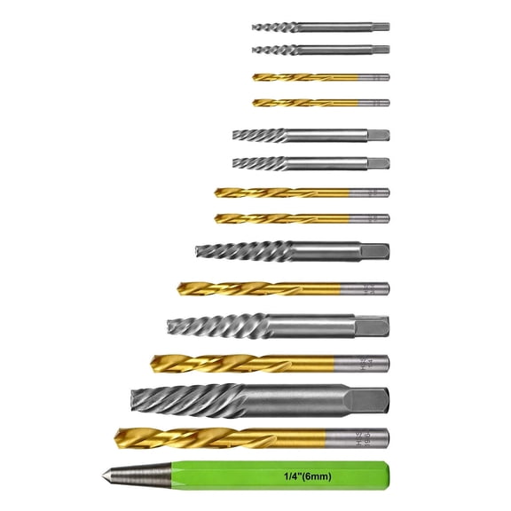 GUYUTING High Strength CR-MO Extractor HSS Drill Bit Set For Broken Bolt Screw Nut Extraction Automotive Maintenance Tool