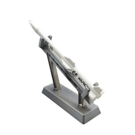 GUYUTING Latex 3D Printed Missile Model AVIC PL-15 Air-To-Air 1:20 Scale 7.5in for Collectors Desk Display Shelf Father’s Day Gift