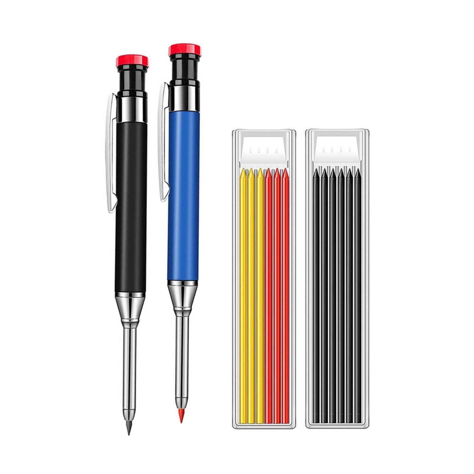 GUYUTING Long Nose Deep Hole Mechanical Pencil Plastic Metal Material With Refill Box For Woodworking Construction Site Use
