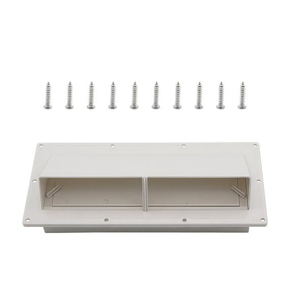 GUYUTING Mobile Home Range Hood Vent 29.4cm Wide ABS Plastic Sidewall Kit with Screws Simple Install