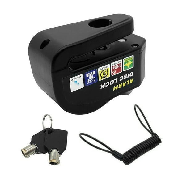 GUYUTING Motorcycle Scooter Bicycle Disc Brake Lock with 110dB Alarm Anti Theft Waterproof Reminder Cable Easy Install