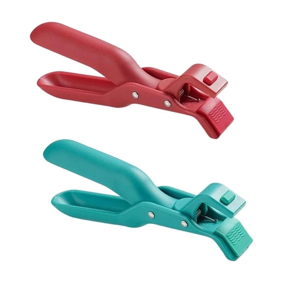 GUYUTING Nylon Silicone Hot Plate Gripper 2PCS Temperature-Safe Anti-Slip Handle for Pots Bowls Baking Trays Versatile Use