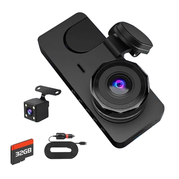 GUYUTING Plug And Play Car Dash Cam Set 32GB SD Card Rear Camera Cable WIFI APP Connection For Automobile Driving Data Recording