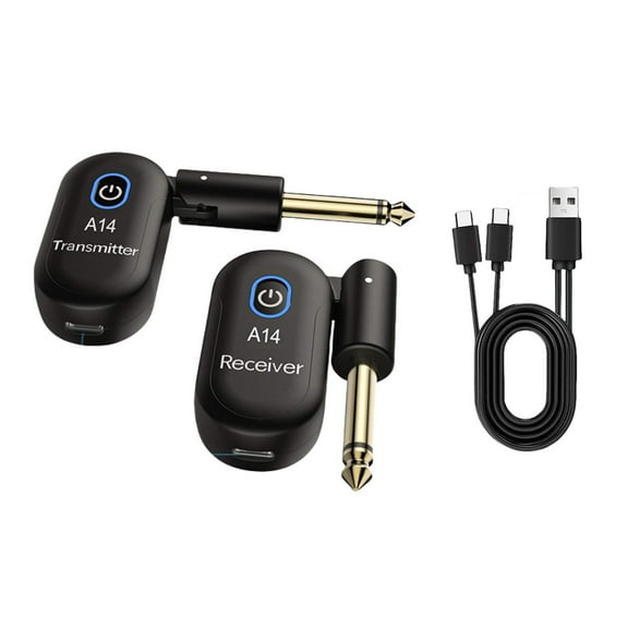 GUYUTING Plug and Play A14 Wireless Guitar System for Instruments with 6 35mm Jacks and 30m Transmission Distance