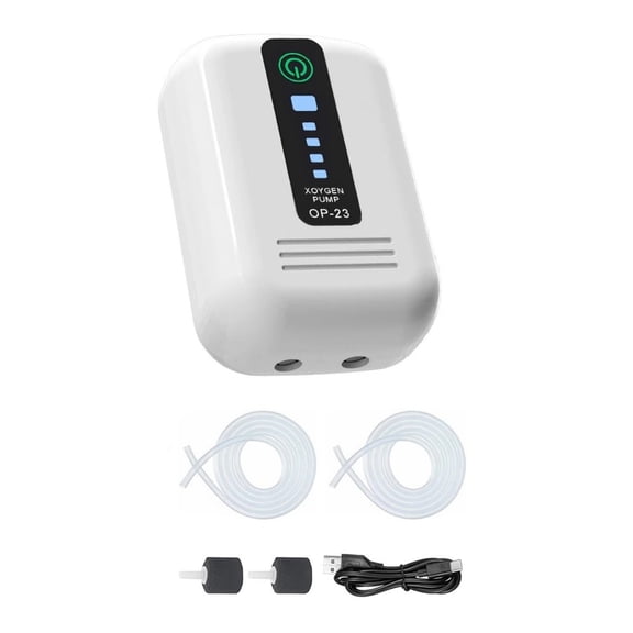 GUYUTING Portable Aquarium Air Pump Dual Mode Operation Energy Saving Intermittent Mode For Fish Tank Transportation Outdoor Use