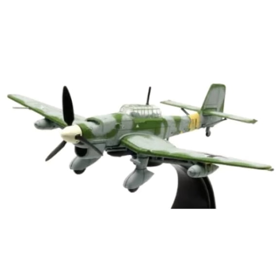 GUYUTING Premium Stuka Ju-87 B-2 Bomber Model for Showcase, High-Quality Alloy + PC