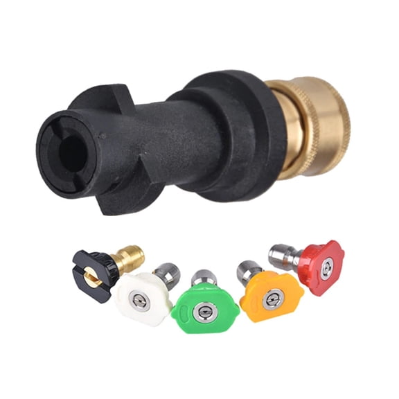 GUYUTING Pressure Washer Gun Adapter 1/4" Quick Connect 5 Nozzles Set For Karcher K2 K3 K4 K5 K7 Car Home Cleaning Tools