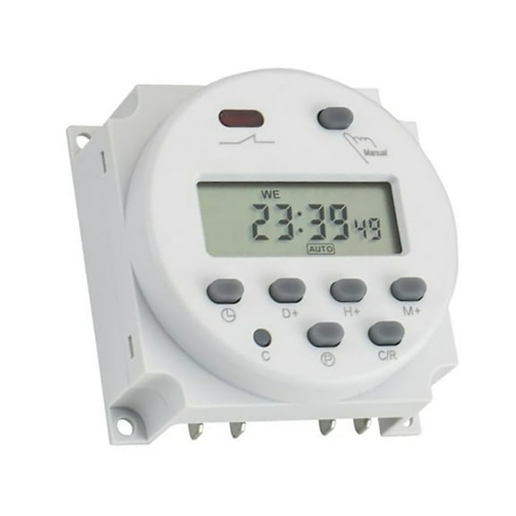 GUYUTING Programmable Timer Switch 17 Settings Daily 1 Minute Minimum Interval Auto On Off 12V DC for Neon Lamps