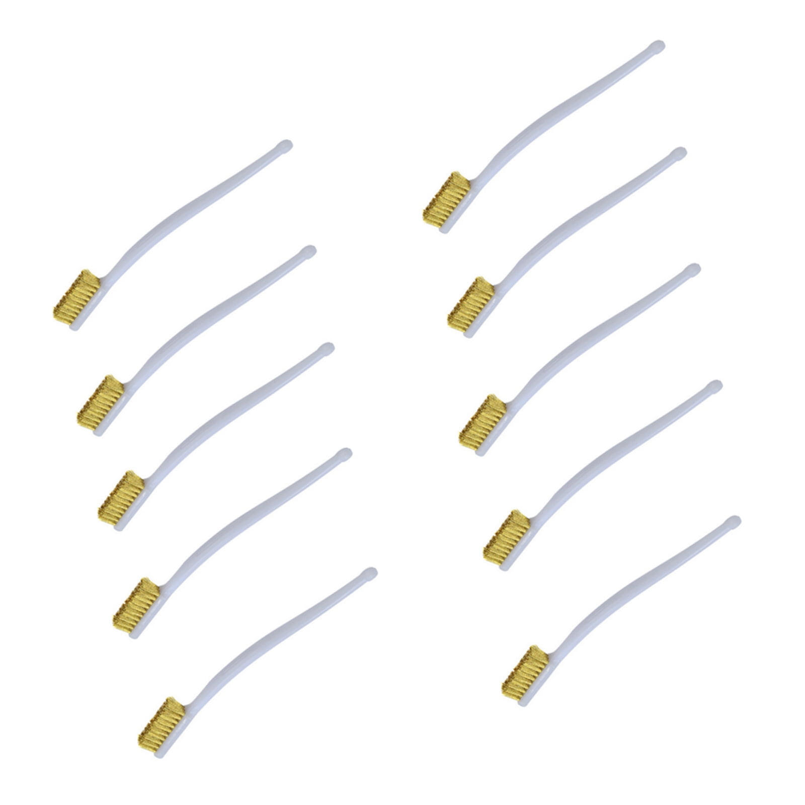 GUYUTING Quality Brass Cleaning Brushes 10 Pack, 7 Inch Length, Ideal for Spark Plugs and Battery Cleaning
