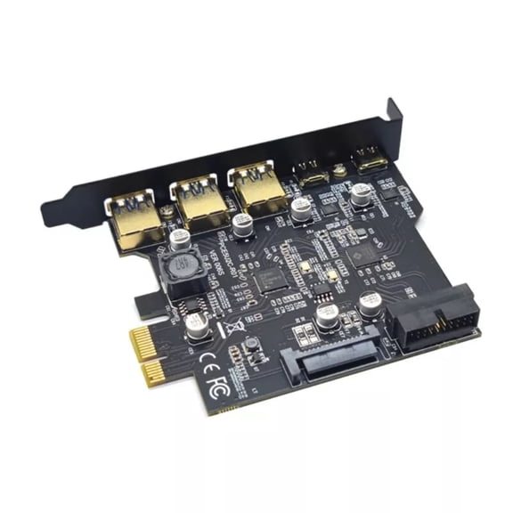 GUYUTING RENESAS-Based USB Hub Card for Desktops - Supports TYPE-C & TYPE-A, Up to 5Gbps Speed