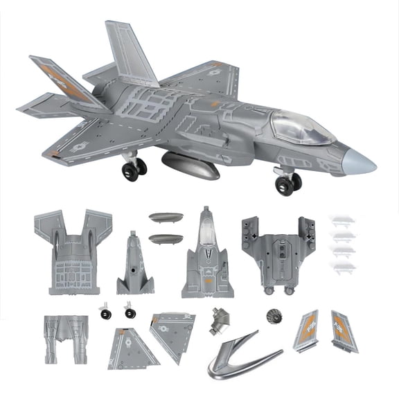 GUYUTING Real Proportion F-35 Stealth Fighter Model With Stand For Aviation Hobby Collection Home Decoration And Present Use