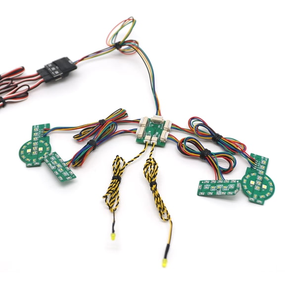 GUYUTING Replacement Store 1/10 Scale LED Light System for Traxxas TRX-4 2021 Ford Bronco Receiver-Powered, Non-Destructive Install, Cool Flashing