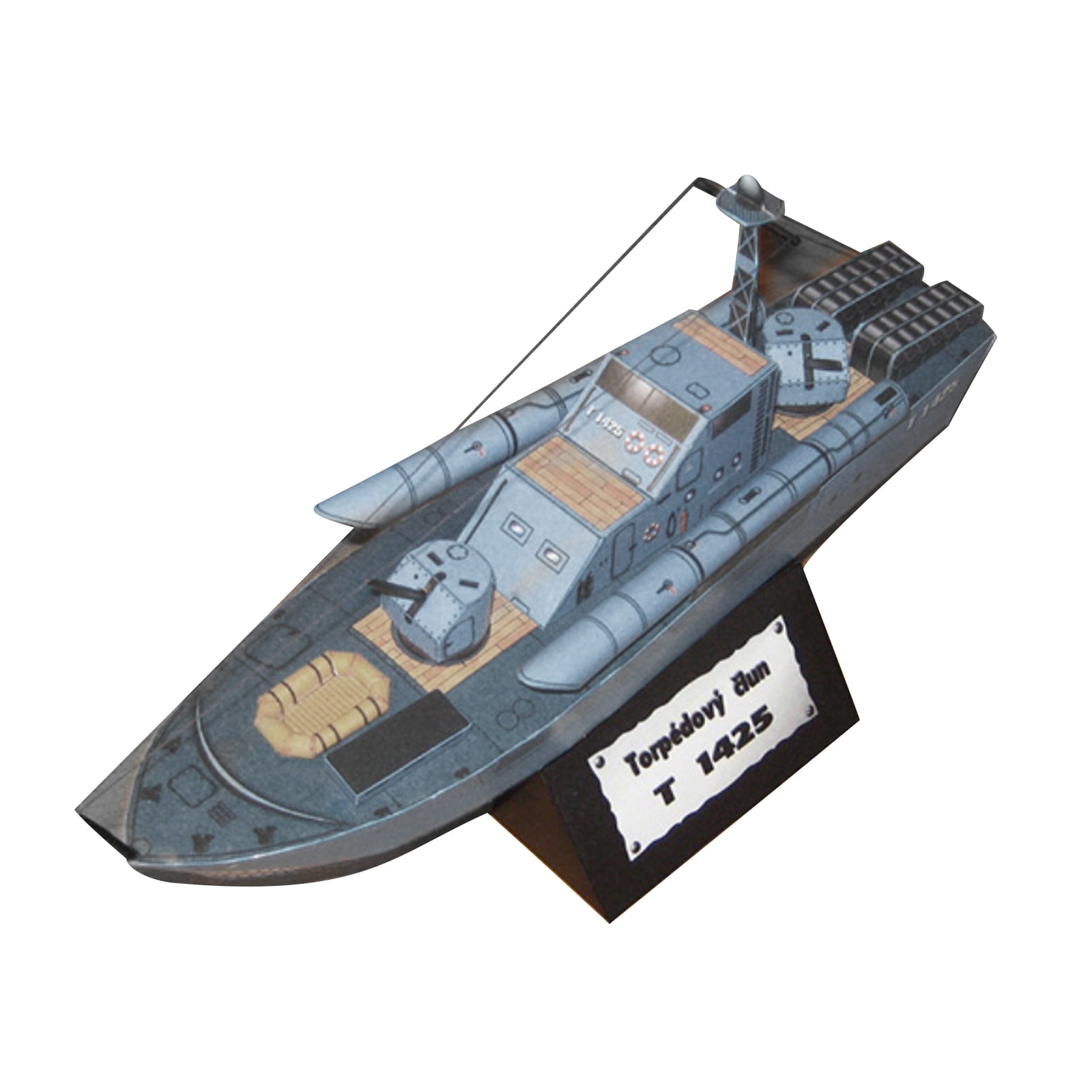 GUYUTING Replacement 1/150 Scale Russian T-1425 Torpedo Boat Model ...