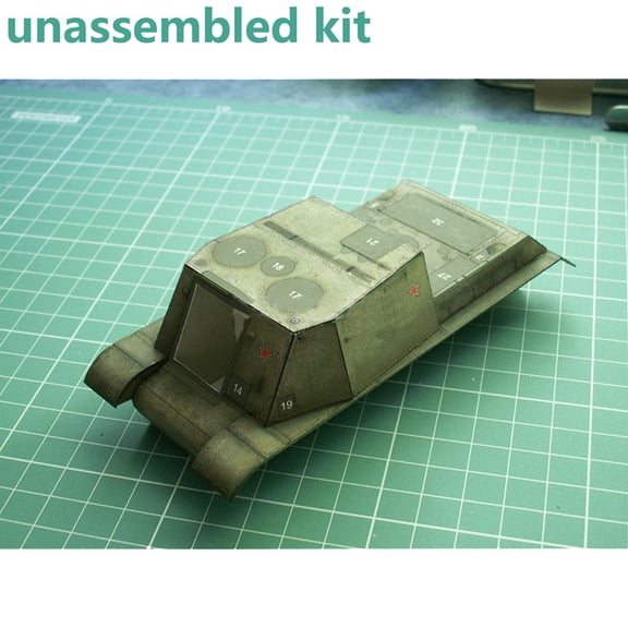 GUYUTING Replacement 1/35 DIY ISU-152 Heavy Assault Tank Paper Model for Military Collectibles Enthusiasts