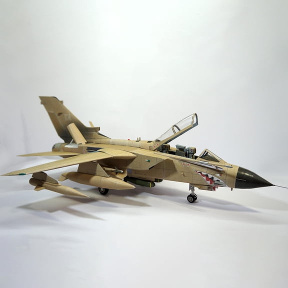 GUYUTING Replacement 1:50 Paper Panavia Halinski Tornado GR.1 Fighter Paper Model Aircraft Model Simulation Aviation Science Exhibition Model (Unassembled Kit )