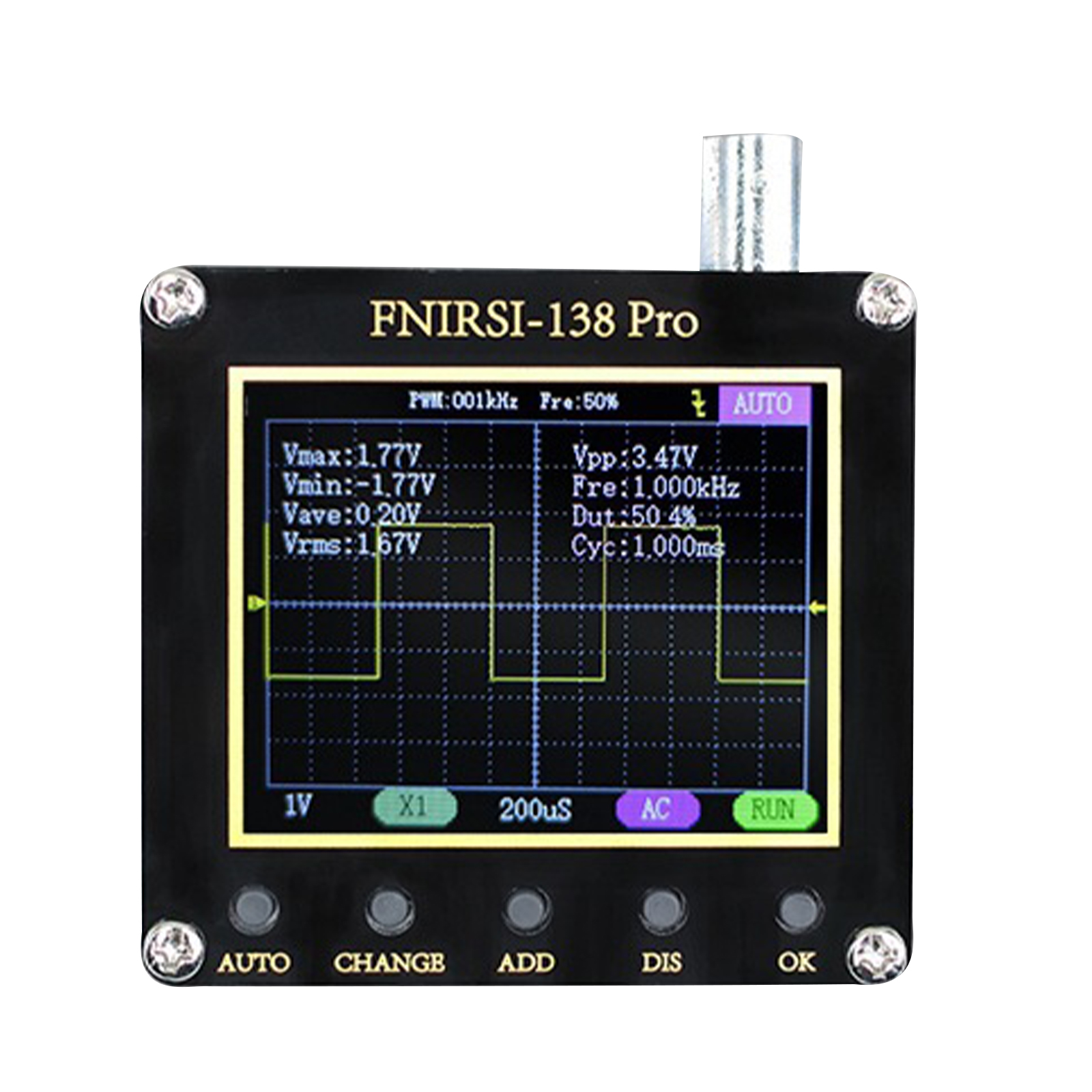 GUYUTING Replacement 200kHz Bandwidth Oscilloscope with PWM Output Enhances Signal Analysis for Tech Enthusiasts