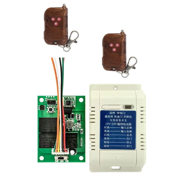 GUYUTING Replacement DC 12V-24V Remote Switch Self-Locking, Inching, and Interlock Modes for Enhanced Control Retractable Gate Access Gate Switch