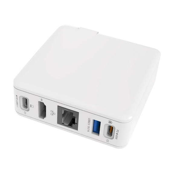 GUYUTING Replacement Multi-Functional USB-C Dock with 100Mbps Ethernet and 4K HDMI for Nintendo Switch and Mobile Devices