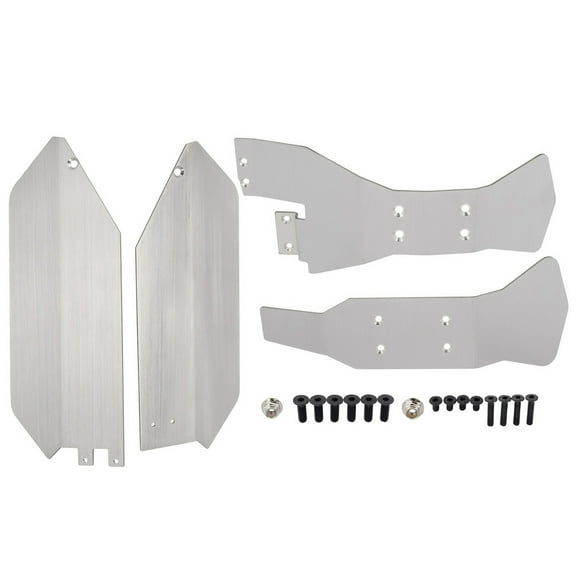 GUYUTING Replacement Upgraded Spare Plate Durable Chassis Armor Stainless Steel, Easy to Install for TRAXXAS SLASH, 4Pcs