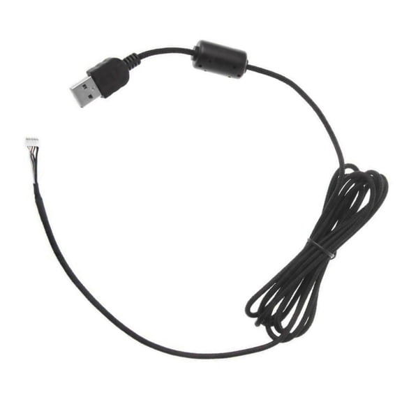 GUYUTING Replacement USB Cable for Logitech G5 G500 G500S Mouse 2.2m Black PVC+Nylon Cable