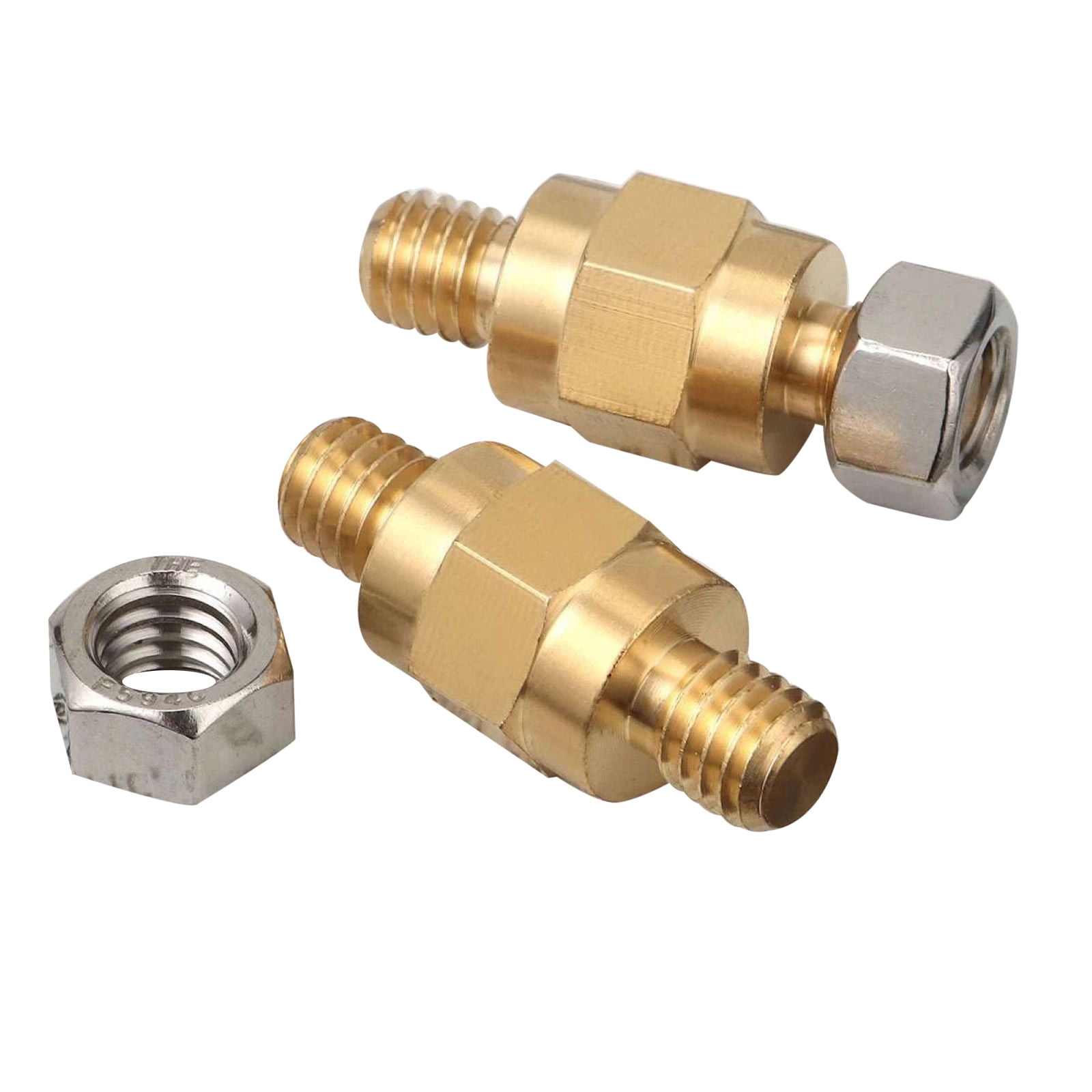 GUYUTING Side Mount Battery Terminal Post Extender Bolt 3/8”-16 Brass ...