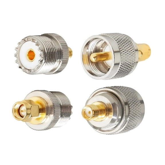 GUYUTING UHF SMA Coaxial Connector Kit Wide Temperature Range For Amateur Radio Mobile Radio Application