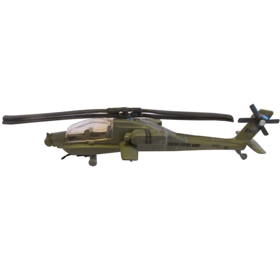 GUYUTING US Army AH-64 Apache Military Helicopter 1:130 Alloy Plastic 5.1IN for Aircraft Collection Desktop Decor Birthday Holiday Souvenir