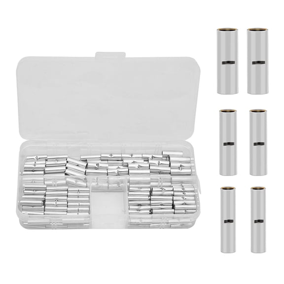GUYUTING Uninsulated Copper Butt Splice Kit Multi Gauge Wire Connectors For Industrial Automotive Marine Applications
