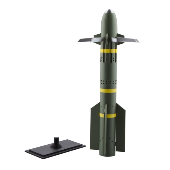 GUYUTING United States AGM-114R9X Hellfire Blade Missile Model 1:4 Scale 15in Airborne Anti-Tank Replica Display Stand