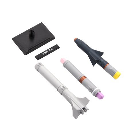 GUYUTING United States AIM-9X Sidewinder Air-To-Air Missile Model 1:8 Scale 15in 3D Printed PLA Plastic Replica Display Stand