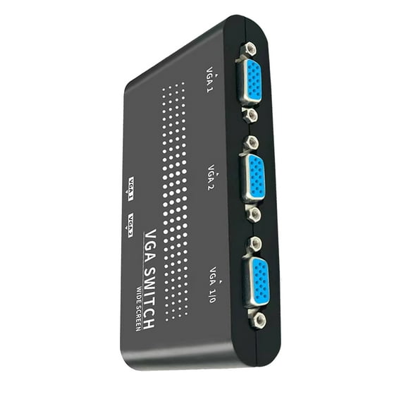 GUYUTING VGA Switch Box 2 Inputs, 1 Output, Durable Mechanical Buttons for Remote Education